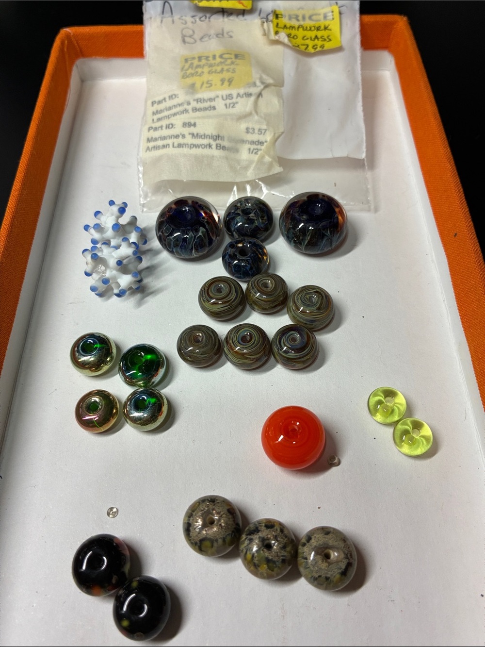 Assorted Glass Lampwork Beads - Multicolor Mix